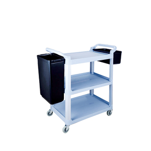 Hotel Plastic Durable Multifunctional Cleaning Cart 