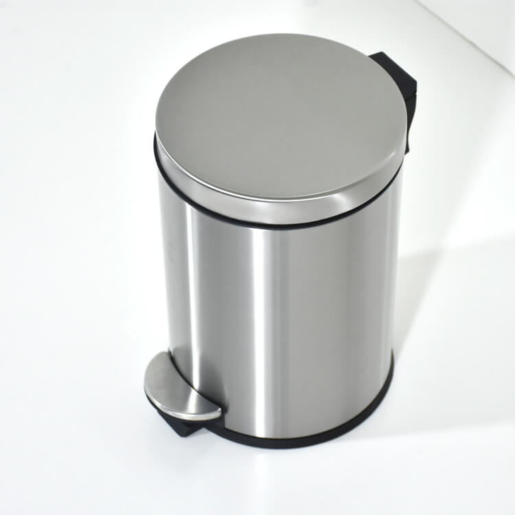 Hotel 5 Liter Brushed Stainless Steel Pedal Bins