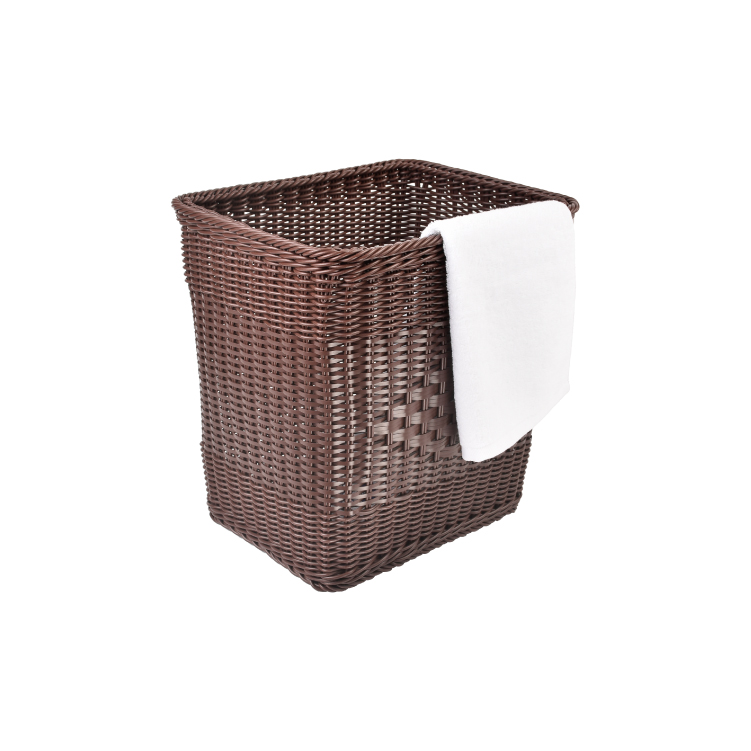 Waterproof design durable plastic material hotel luxury bathroom towel basket