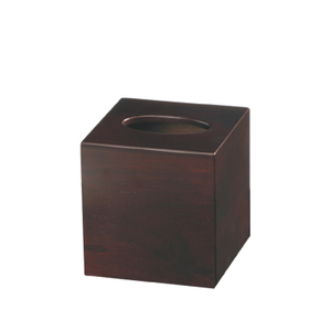 Mahogany wooden tissue box