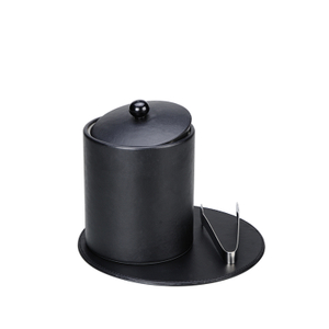 Easton 1.2L Hotel Hot Sale Stainless Steel Wooden handle Ice Bucket
