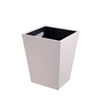 Hotel Room Leather Outer Layer Metal Inner Liner Trash Can