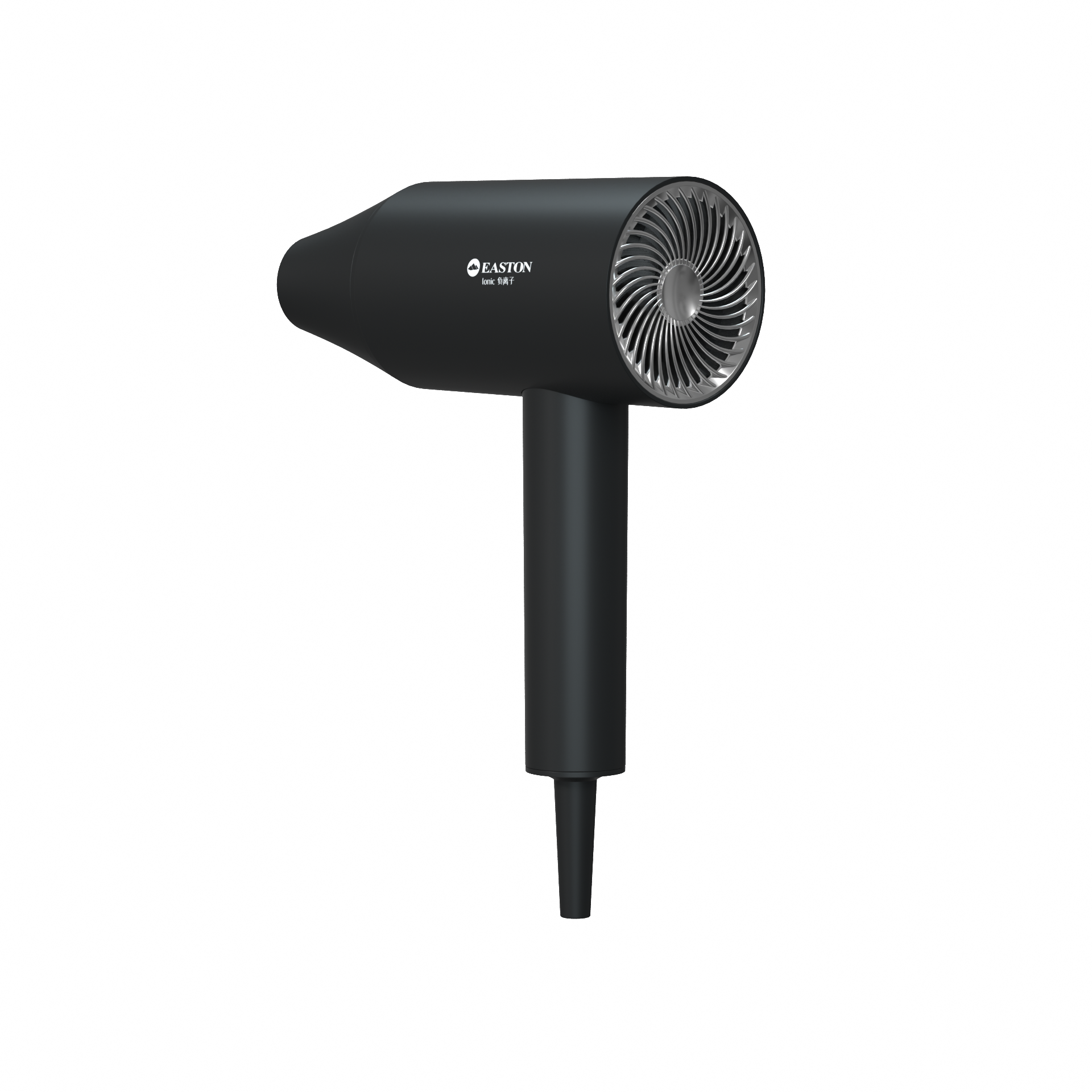 Matte Anion Hair Dryer for Hotel Room Silver