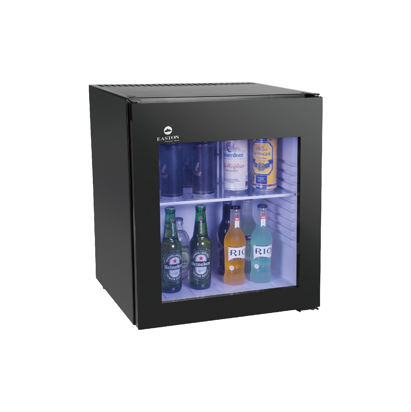 60L Capacity Absorption Hotel Minibar with Glass Door 