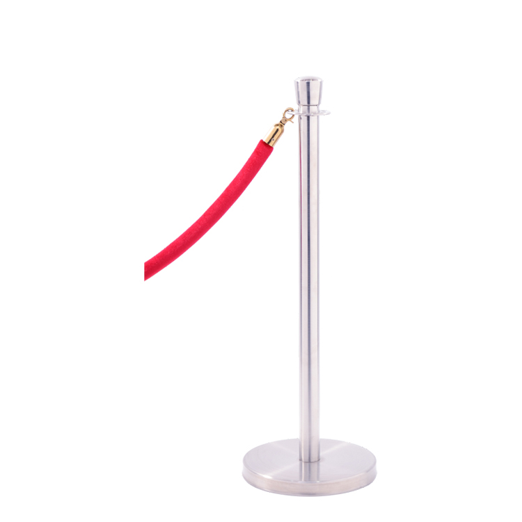 Stainless Steel with Brushed Finish Stanchion for Hotel