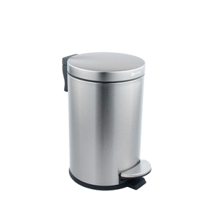 Hotel Non Slip Brushed Finish Trash Bin with Pedal