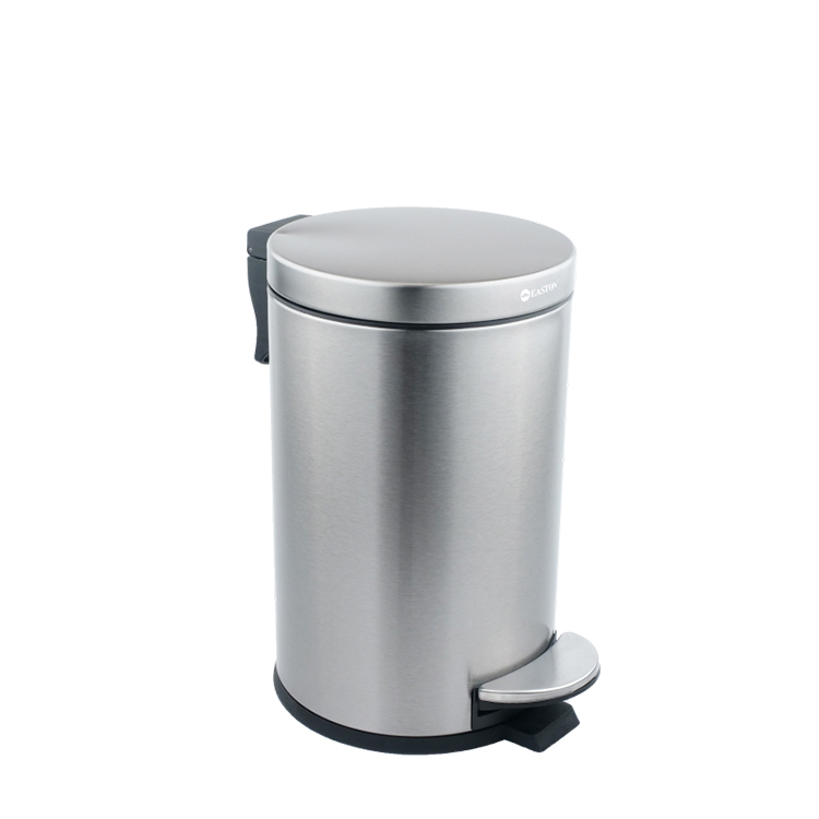 Hotel Non Slip Brushed Finish Trash Bin with Pedal from China