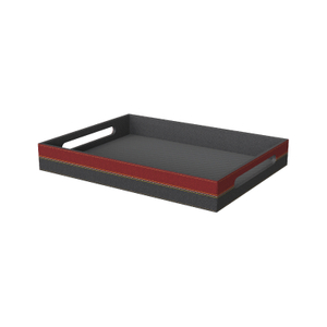 Leatherette Material Three Color Combination Minibar Tray 
